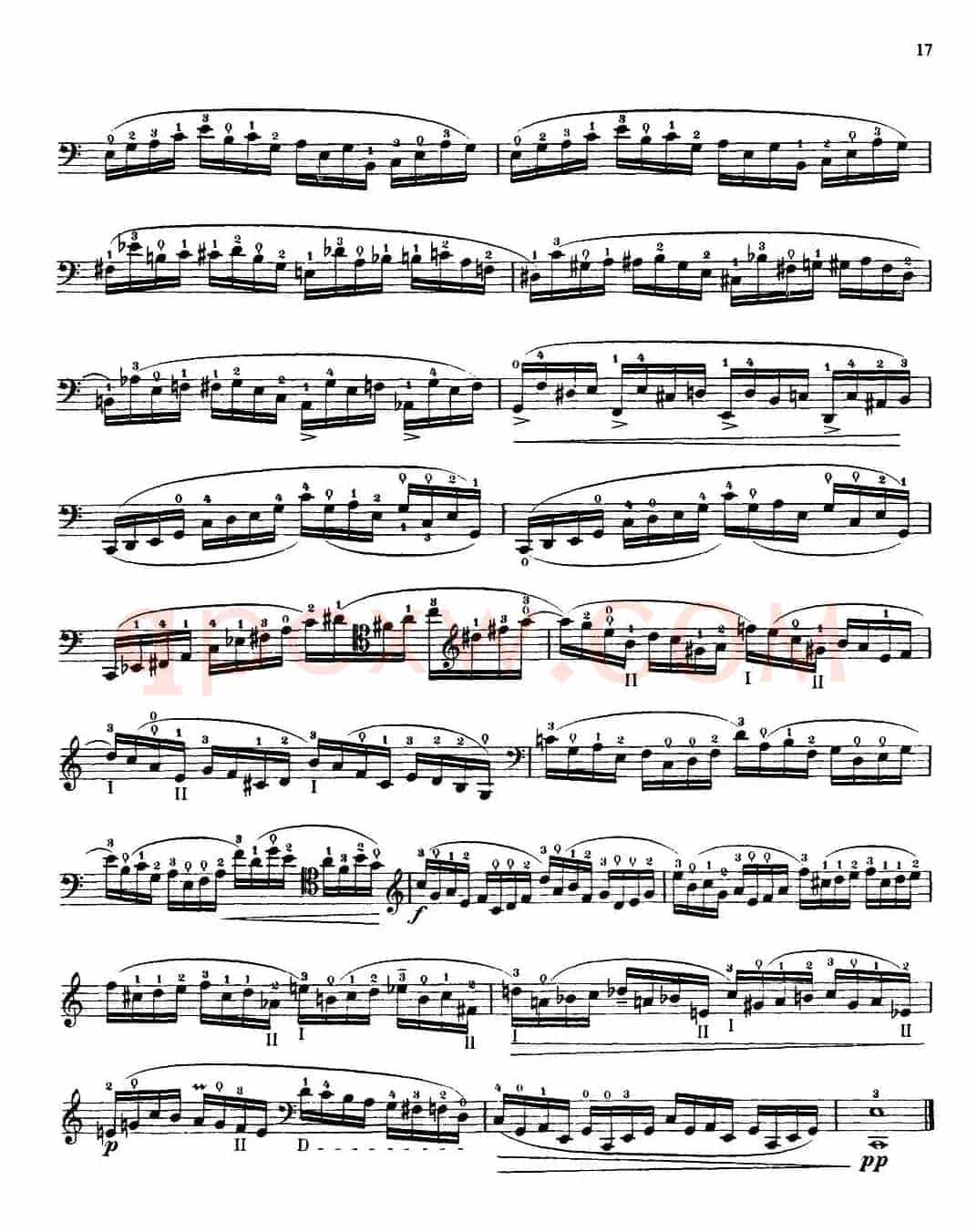 大提琴高级练习曲40首 No.8