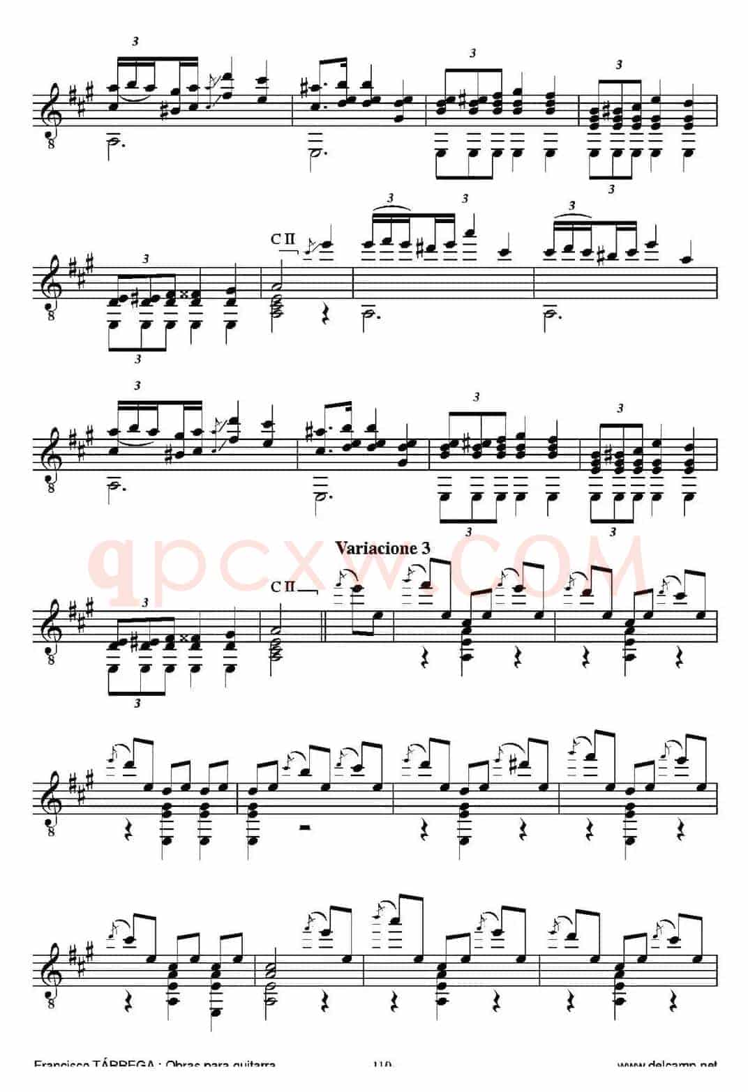 EL CARNAVAL DE VENECIA(Grande variaciones sobre un tema de Niccolo Paganini)(古典吉他)