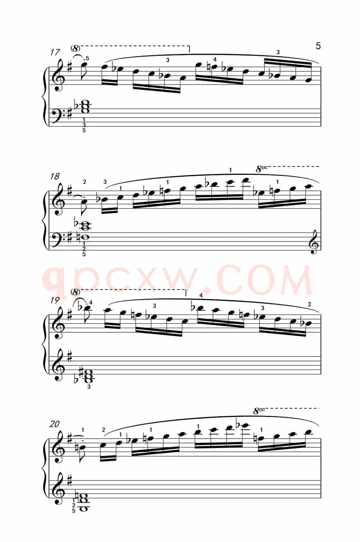 第五级 3.练习曲（中央音乐学院 钢琴（业余）考级教程 4-6级）