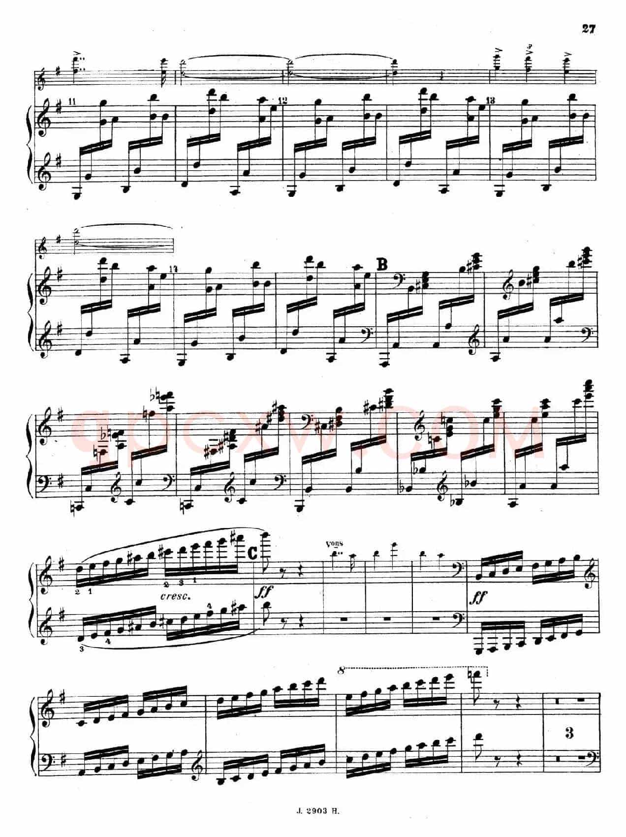 Symphony on a French Mountain Air Op.25(法国山歌交响曲·钢琴独奏·Ⅲ)
