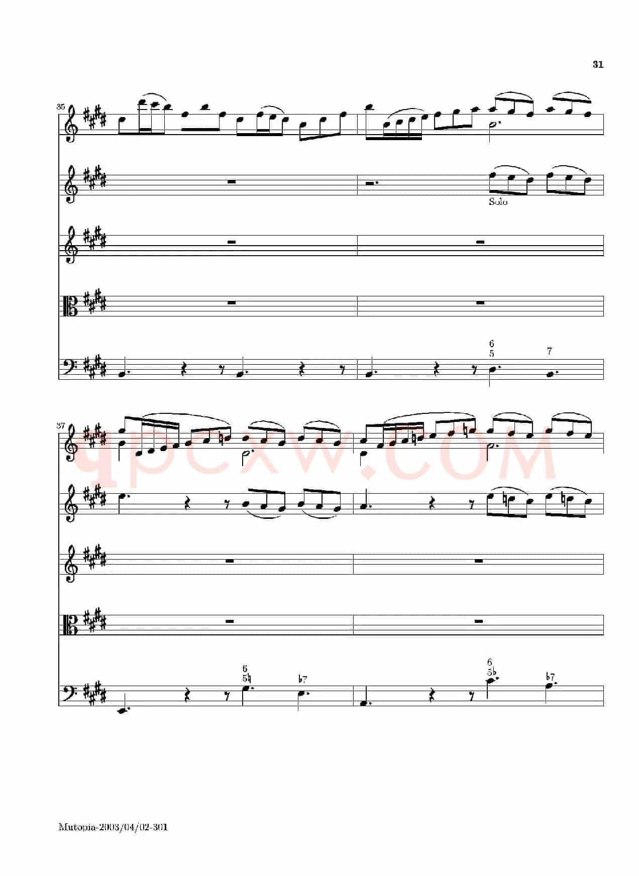 La Primavera·Spring（四季·春）（弦乐协奏曲总谱）