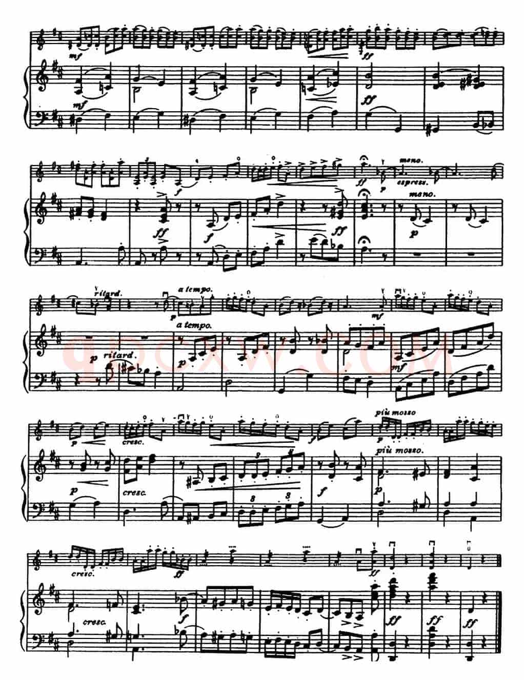 塞茨初级小提琴协奏曲Op.22（D大调学生协奏曲）