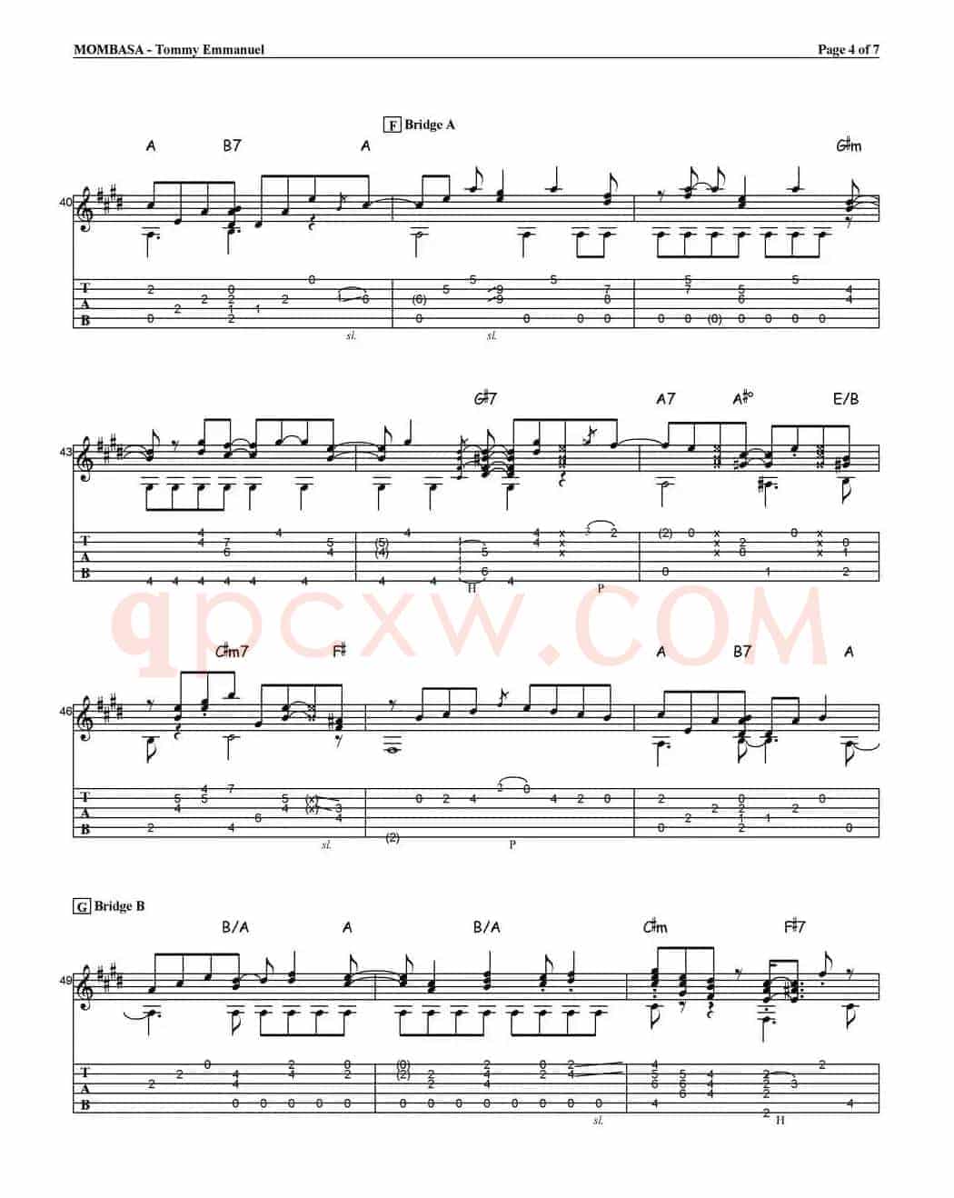 tommy emmanuel：mombasa（指弹吉他）