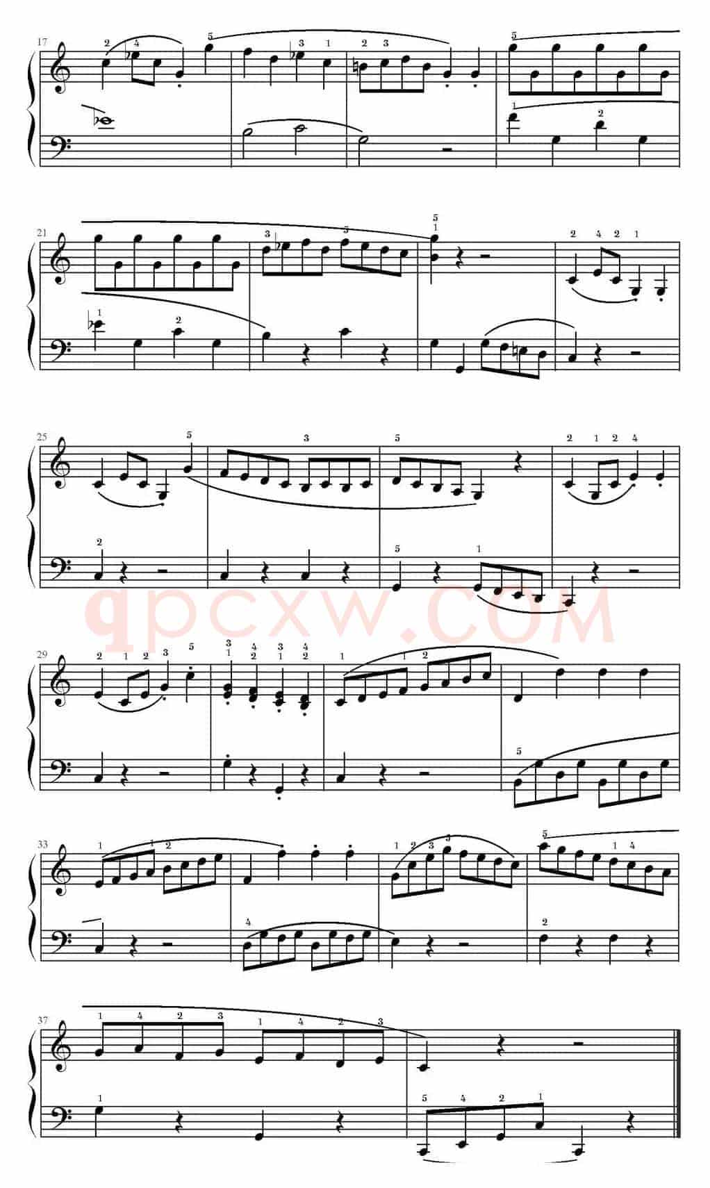 小奏鸣曲第一乐章（克列门蒂Op.36，No.1）