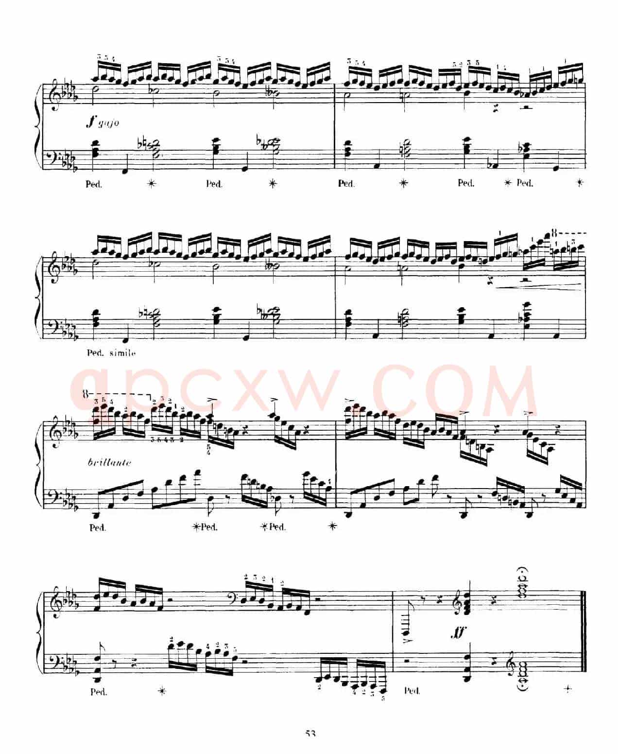 15 Etudes de Vortuosite Op.72(15首辉煌练习曲·12)
