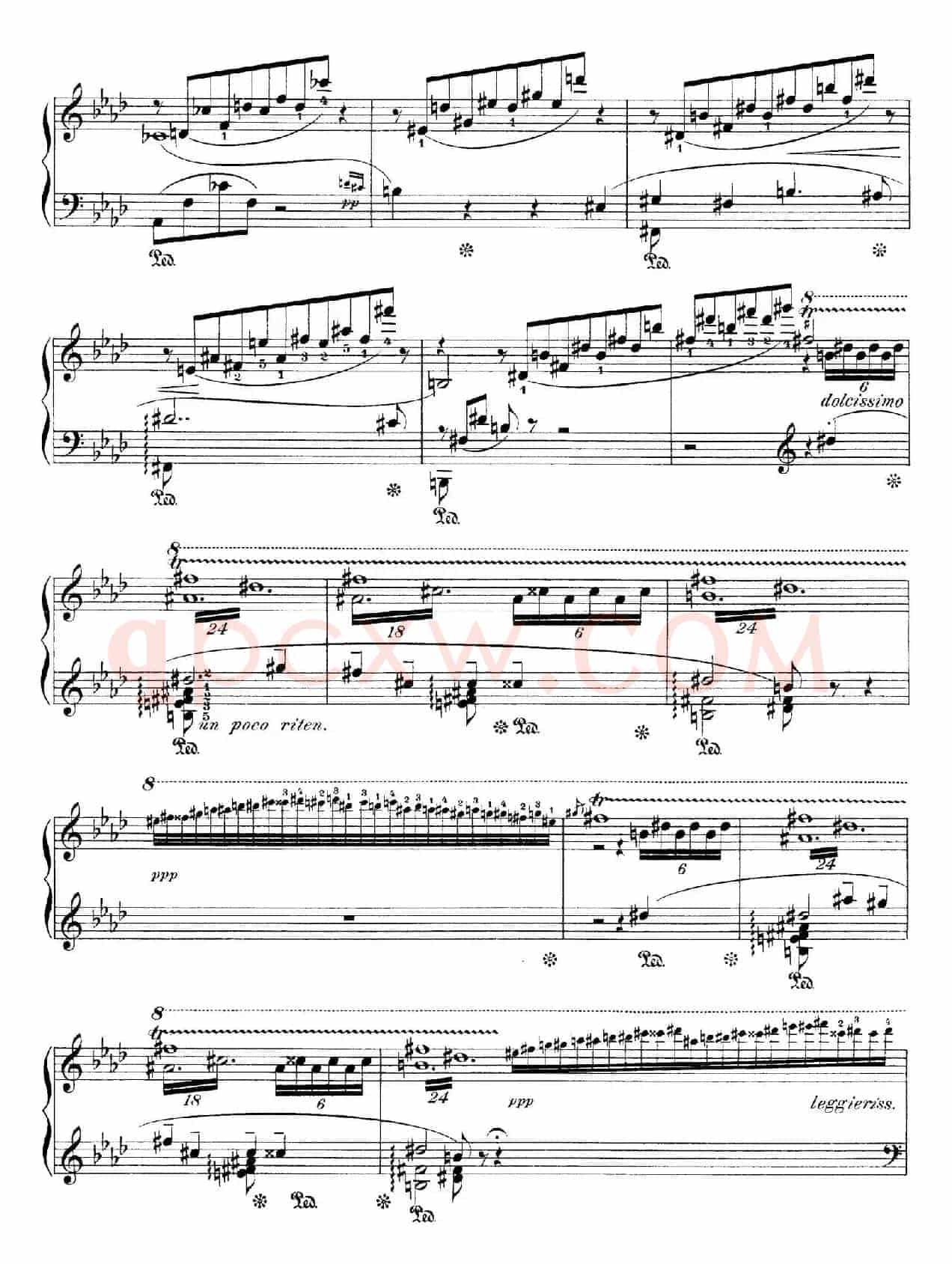 Notturnos S.541（3首夜曲“爱之梦”·1）