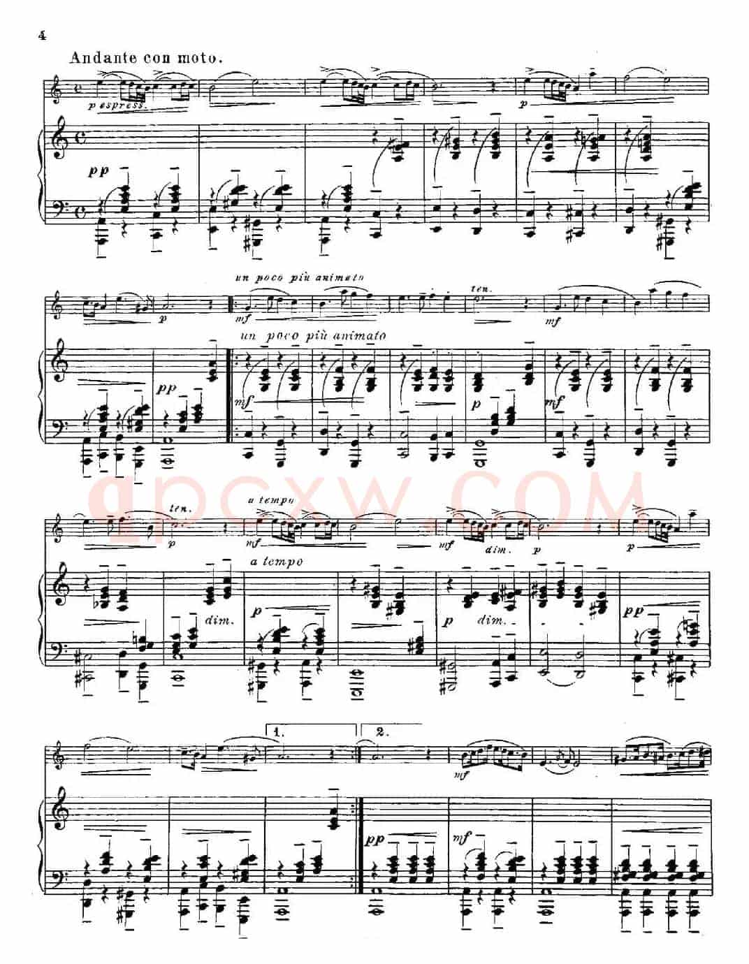 Fantaisies nationales. Hongrois.（Op.59 No.6）（长笛+钢琴伴奏）