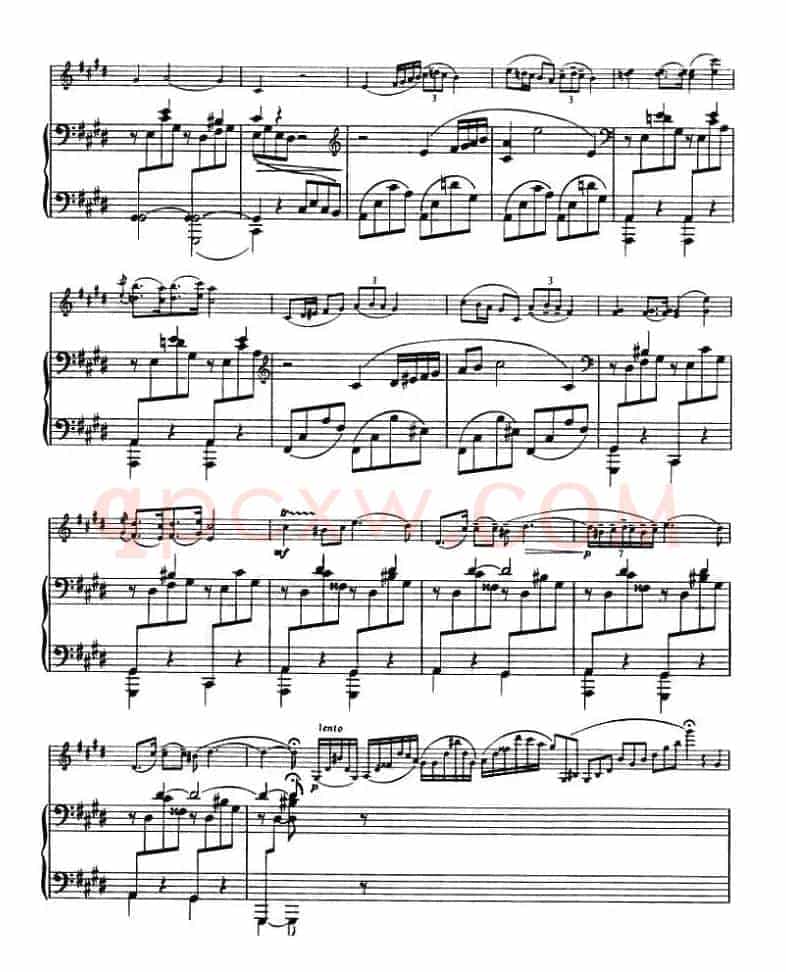 NOCTURNE（钢琴伴奏小提琴谱）