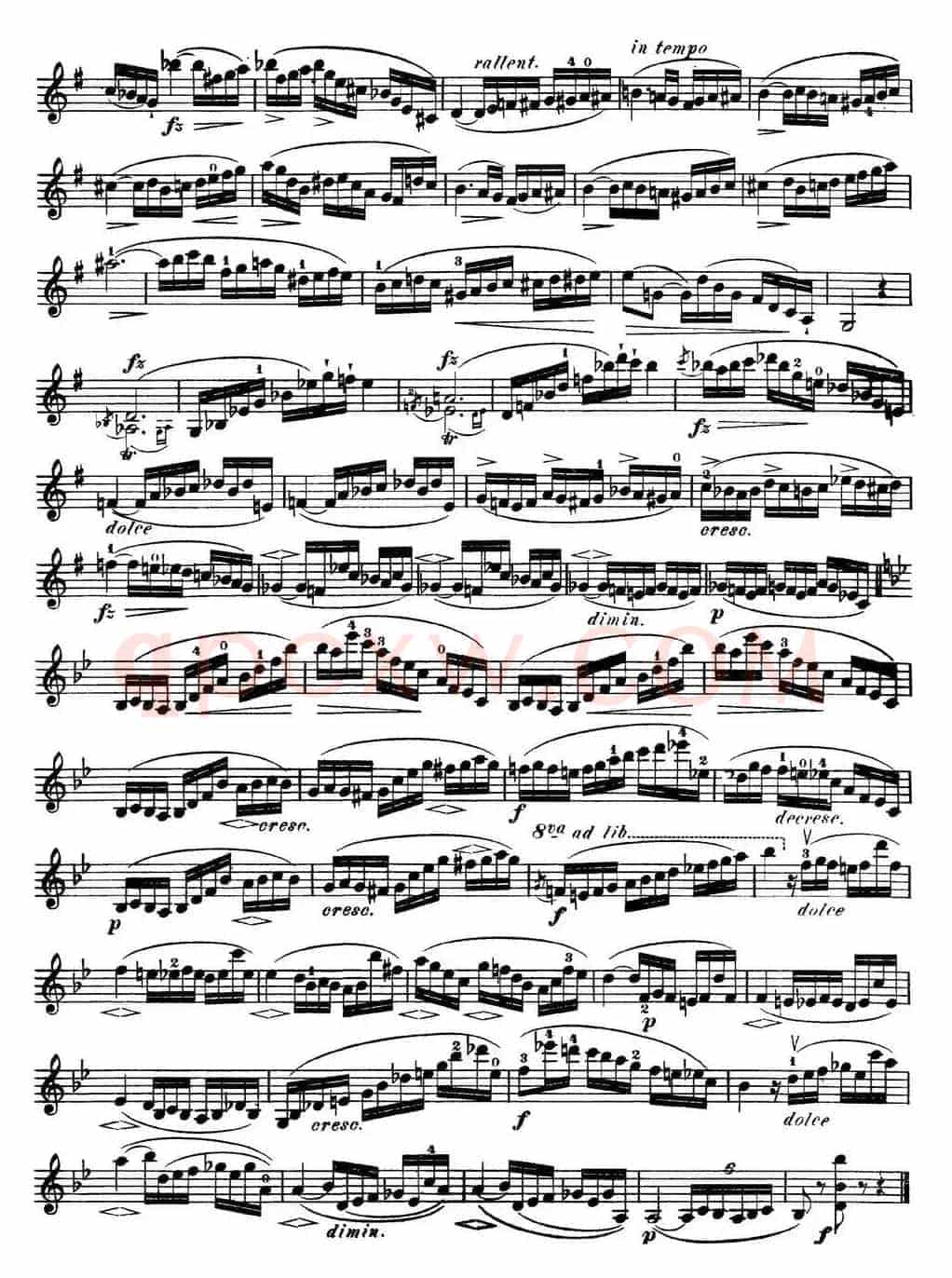 马扎斯小提琴练习曲 Op.36 第二册 华丽练习曲（32）