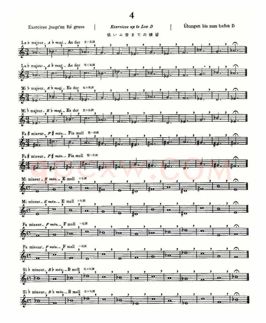 初级练习之4（Alphonse Ludec - Debutant Flutiste）