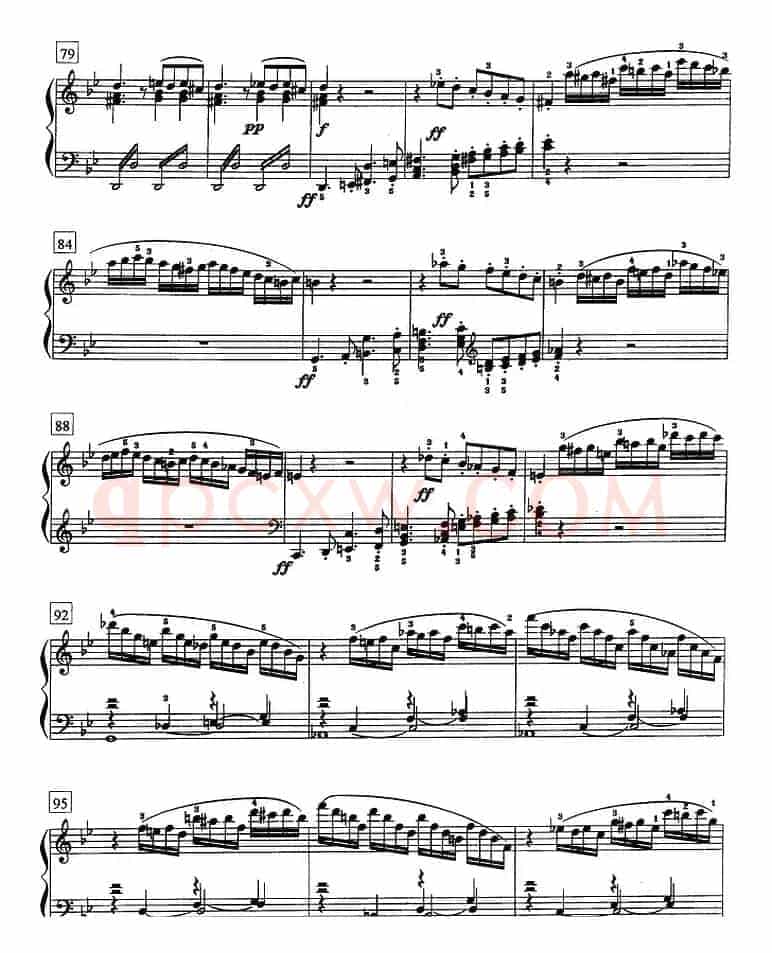 钢琴教程第七级 大型乐曲（降B大调奏鸣曲 Op.22 第一乐章）