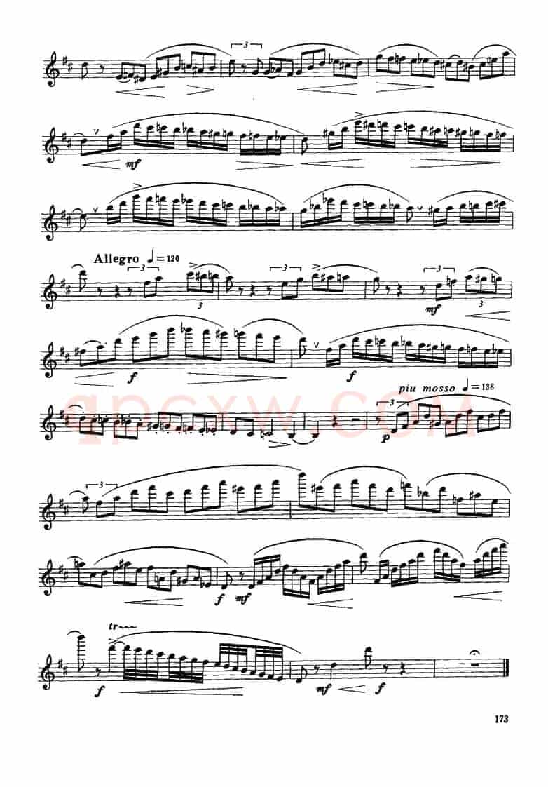 Glazunov Op.109（格拉组诺夫协奏曲Op.109）（中音萨克斯分谱）