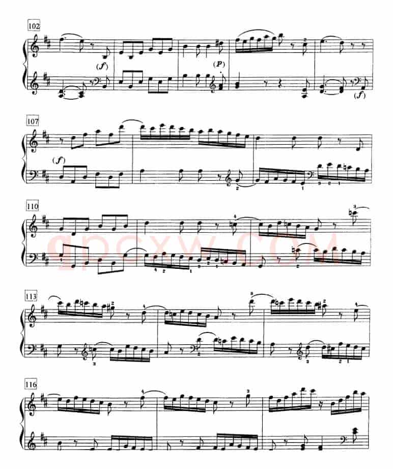 钢琴教程第七级 大型乐曲(D大调奏鸣曲 K.576)