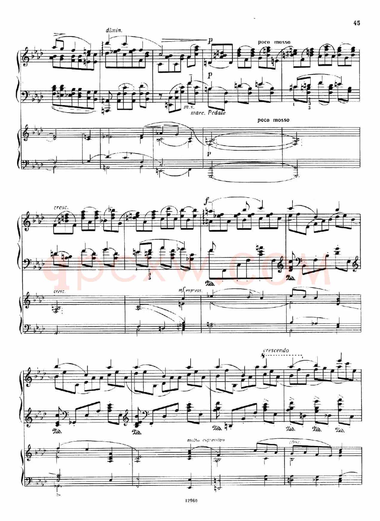 Piano Concerto No.2 in c Minor Op.50(c小调第二钢琴协奏曲·Ⅱ·双钢琴)