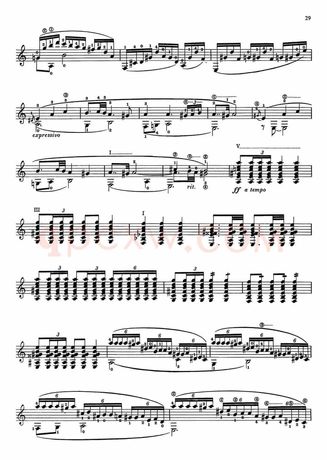 Joaquin Rodrigo Music for Guitar（罗德里戈吉他音乐P22-35）（古典吉他）