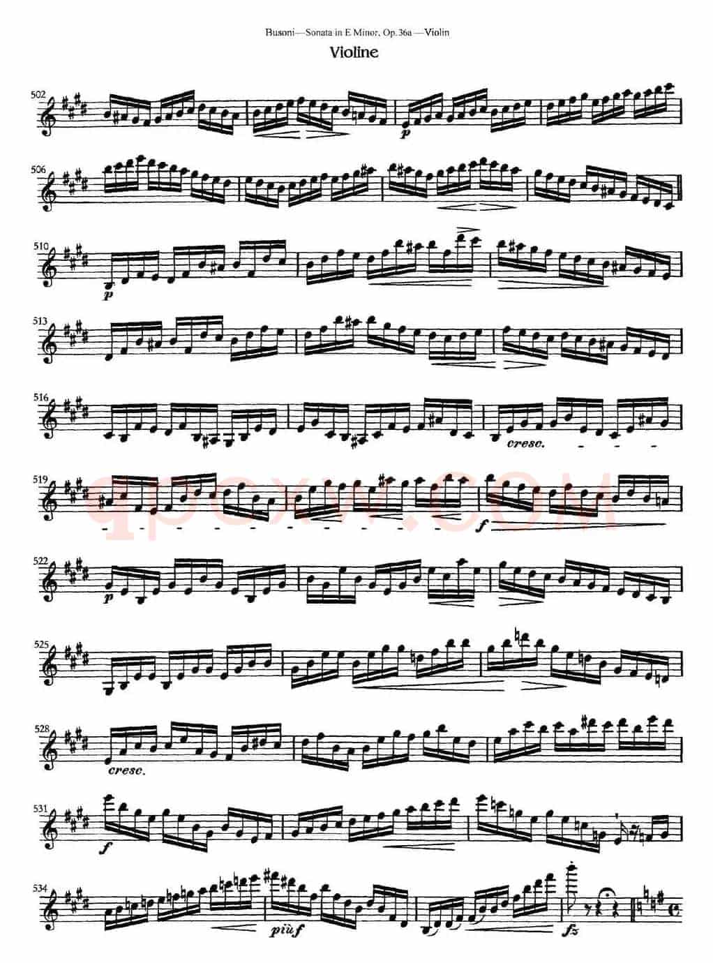 Violin Sonata No.2 in E Minor Op.36