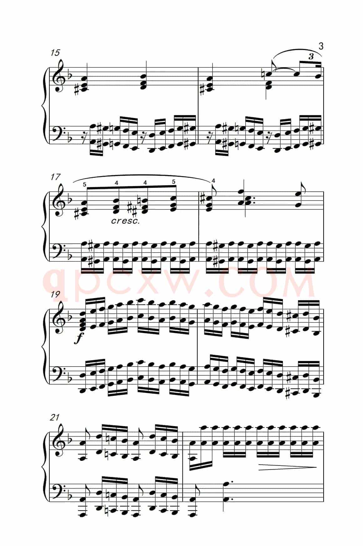 莫什科夫斯基 钢琴练习曲（第九首）