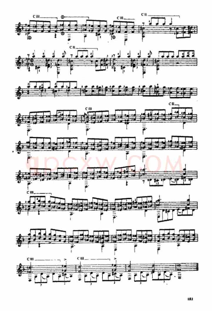 费尔南多·索尔 古典吉他练习曲 No.13(Op.6 No.9)