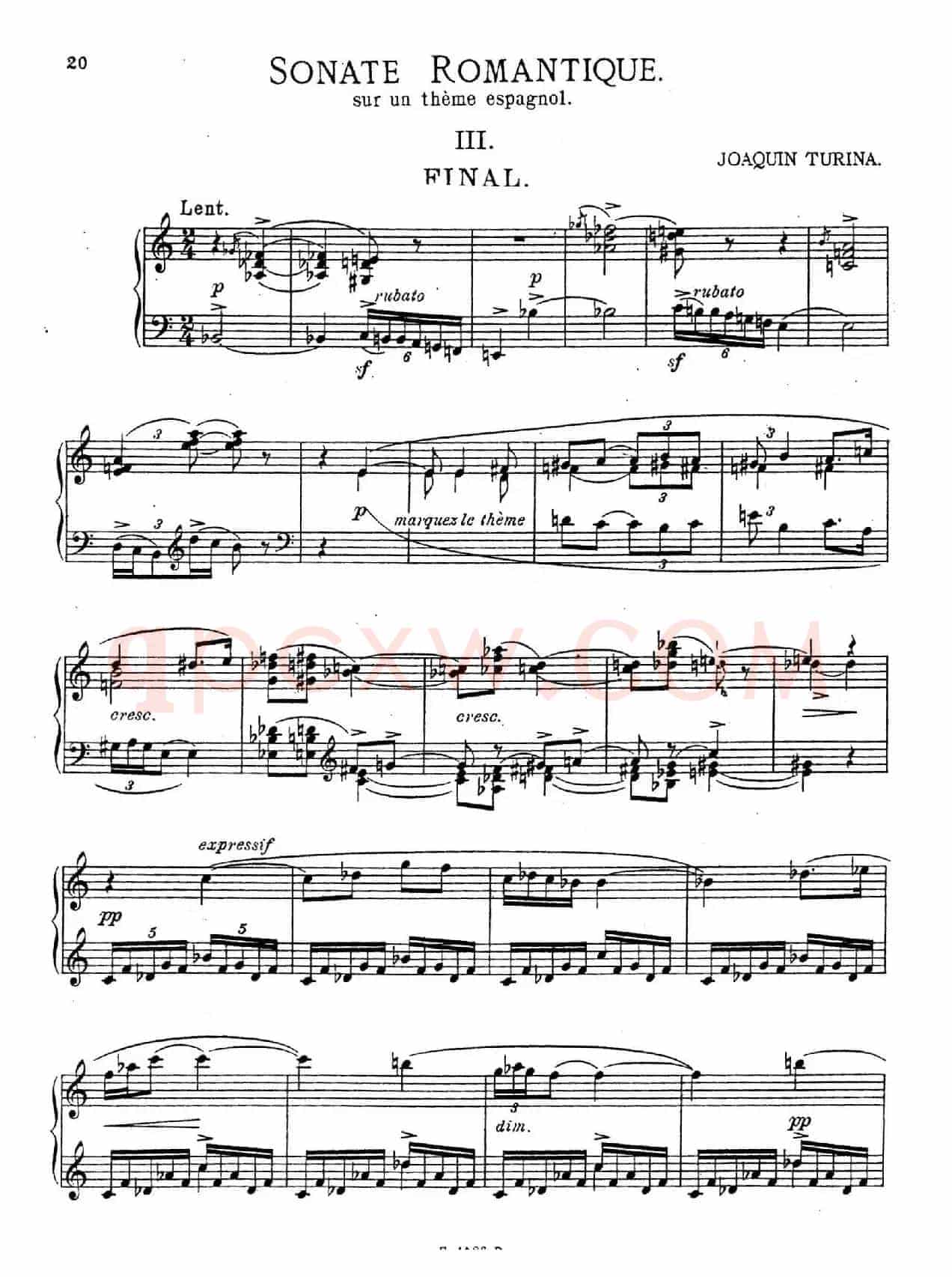Sonate Romantique Op.3（浪漫奏鸣曲·Ⅲ）