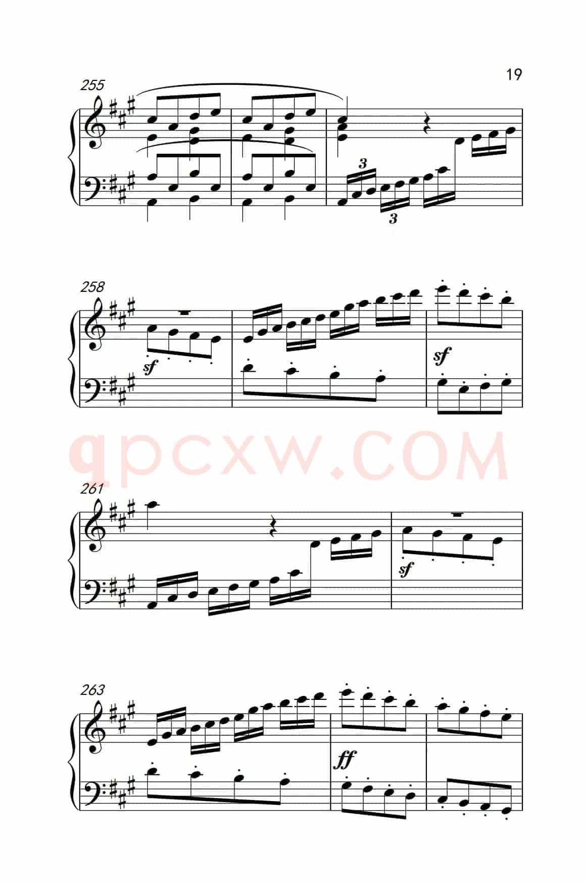 奏鸣曲 Opus 2 Nr.2 第一乐章（贝多芬奏鸣曲集 1）