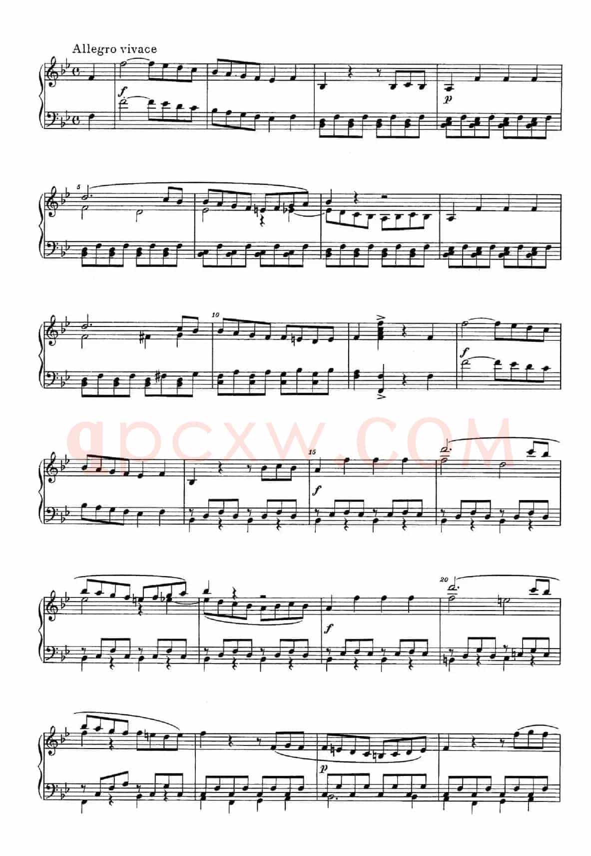 降B大调钢琴奏鸣曲 (Piano Sonata in B-flat Major Op.1)