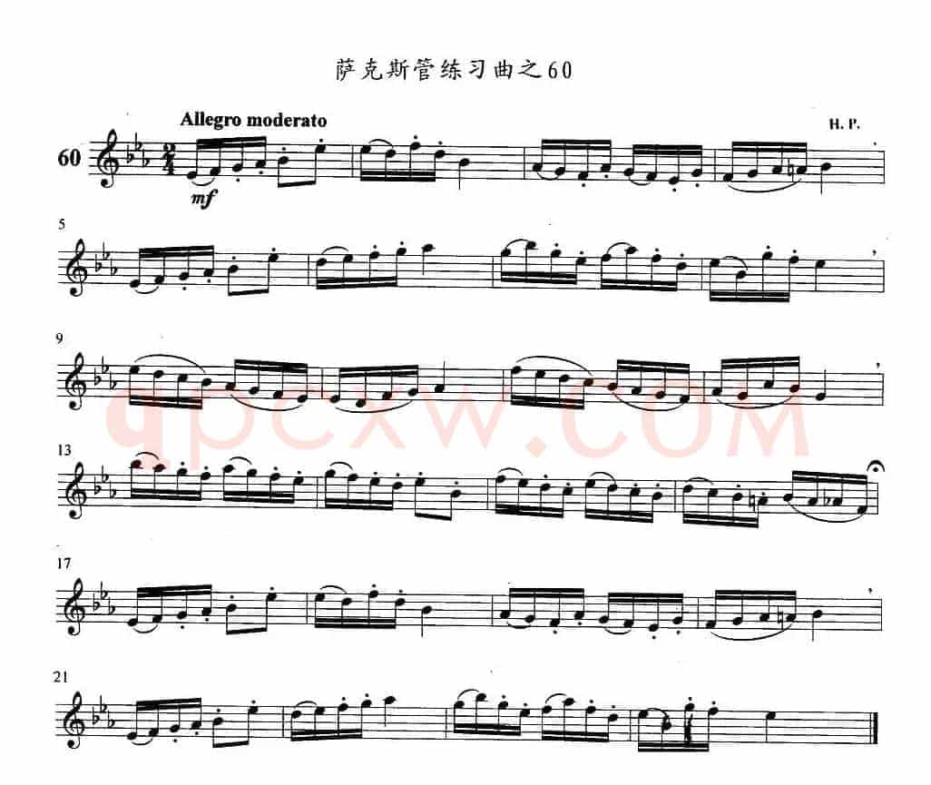 萨克斯管练习曲（51—60）