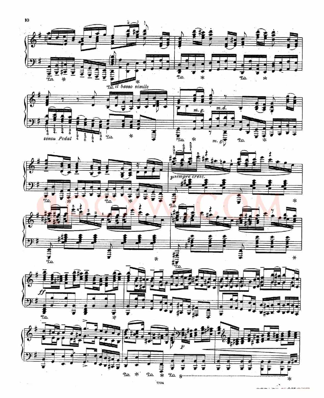 Brandenburg Concerto No.3 in G Major BWV.1048(G大调第三勃兰登堡协奏曲·钢琴独奏版)
