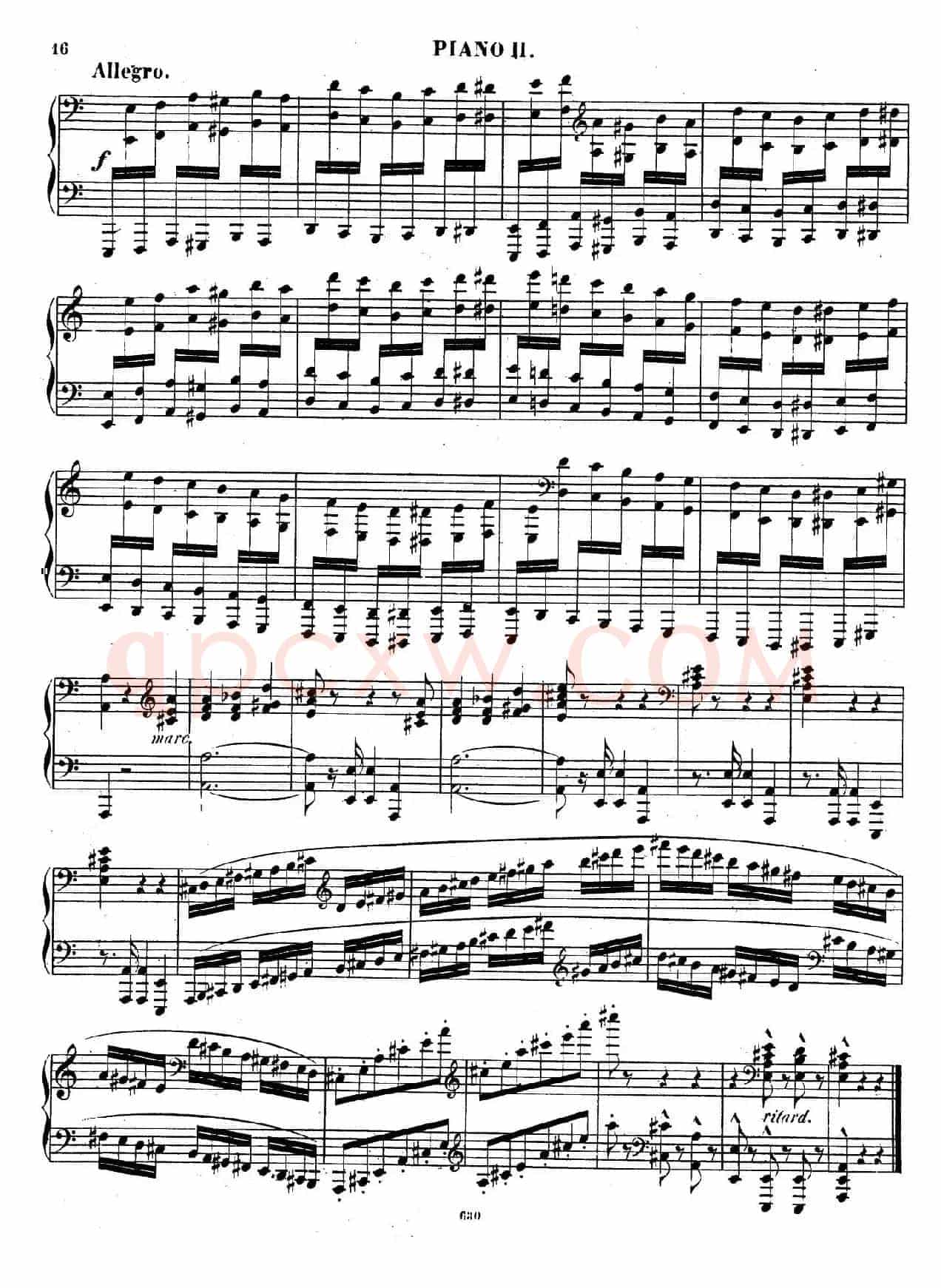 Chaconne for 2 Pianos Op.150(双钢琴第二钢琴)