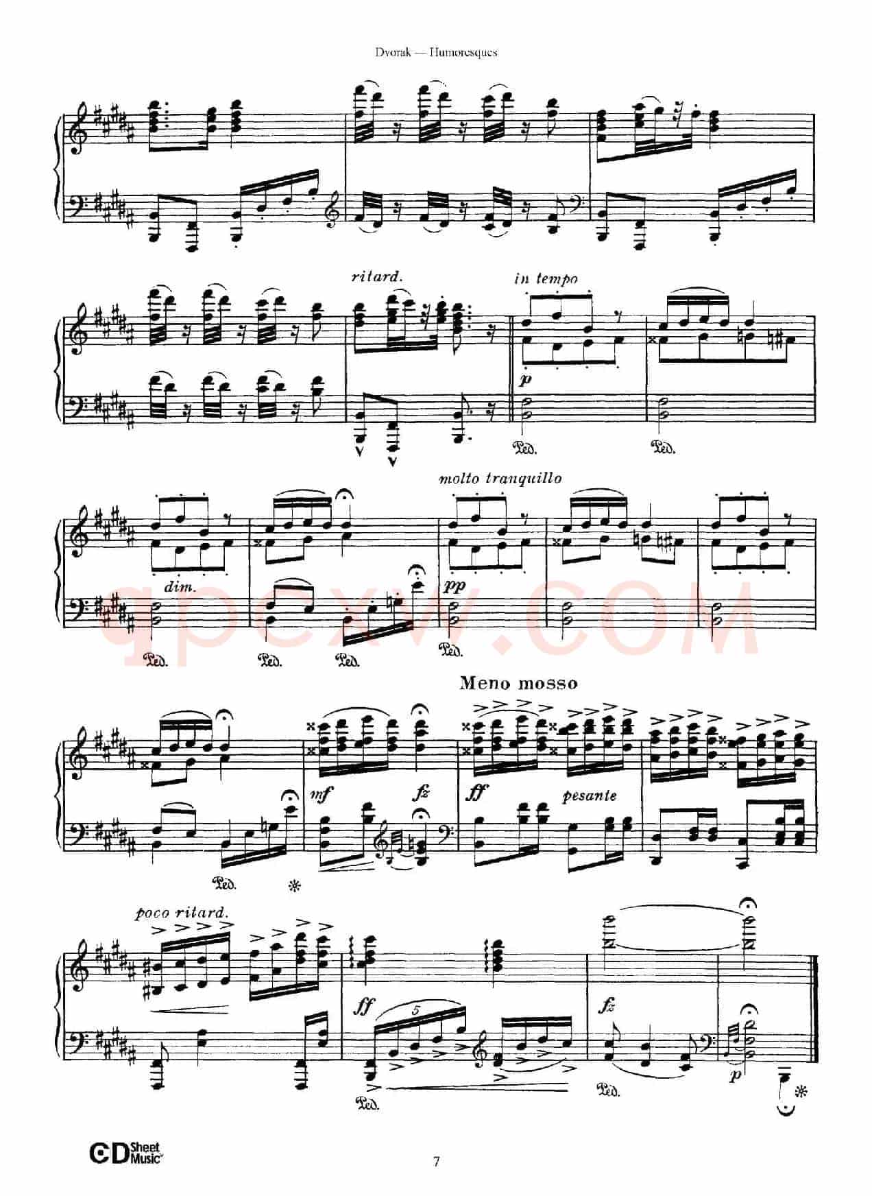 8 Humoresques Op.101（8首幽默曲·2）