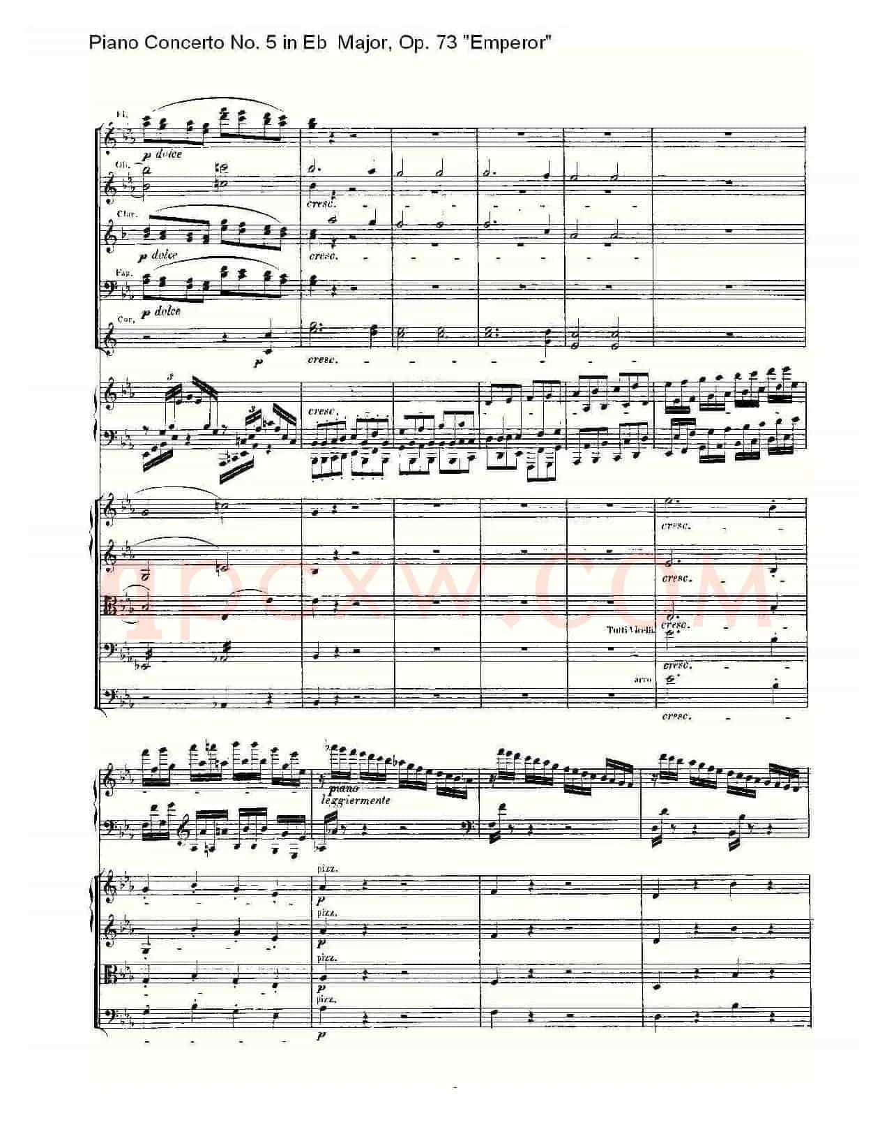 Eb大调钢琴第五协奏曲 Op.73“皇帝” 第一乐章（二）
