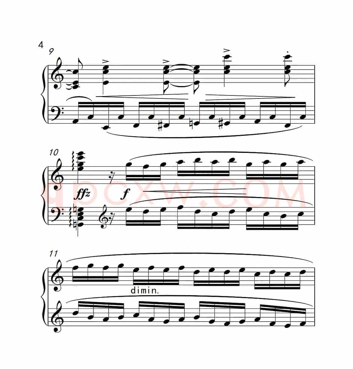 第六级A组 练习曲（中国音乐学院钢琴考级作品1~6级）