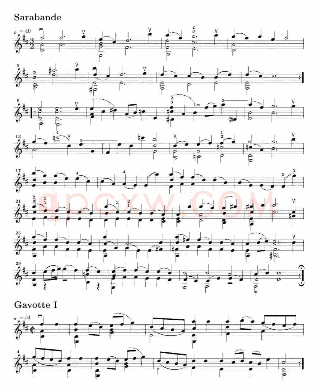 Six Suite Violincello Solo senza Basso(Suite VI)(6首无伴奏大提琴组曲·Ⅵ)