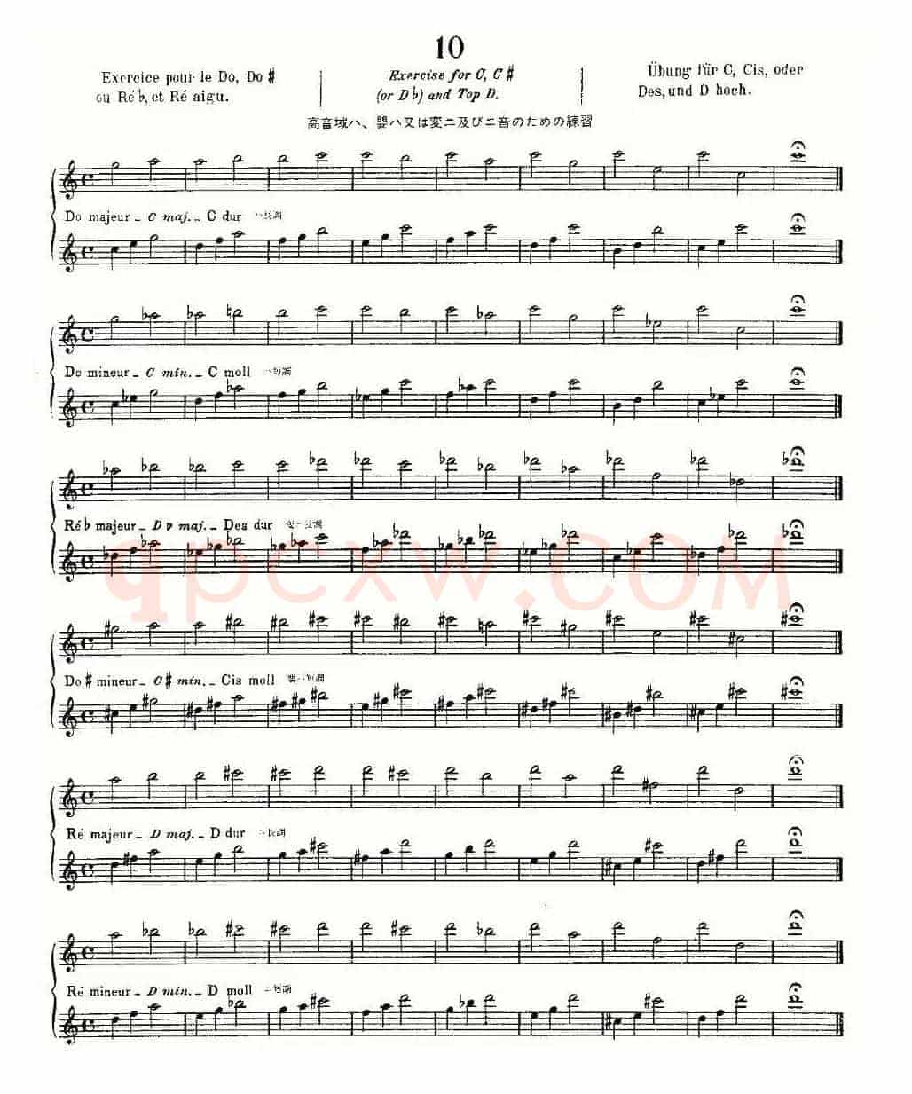 初级练习之10（Alphonse Ludec - Debutant Flutiste）