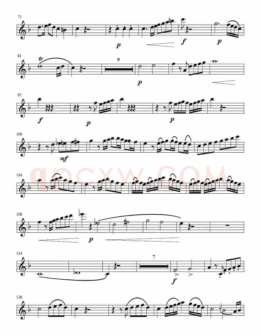 降E大调协奏曲（第一乐章 [小号谱]）
