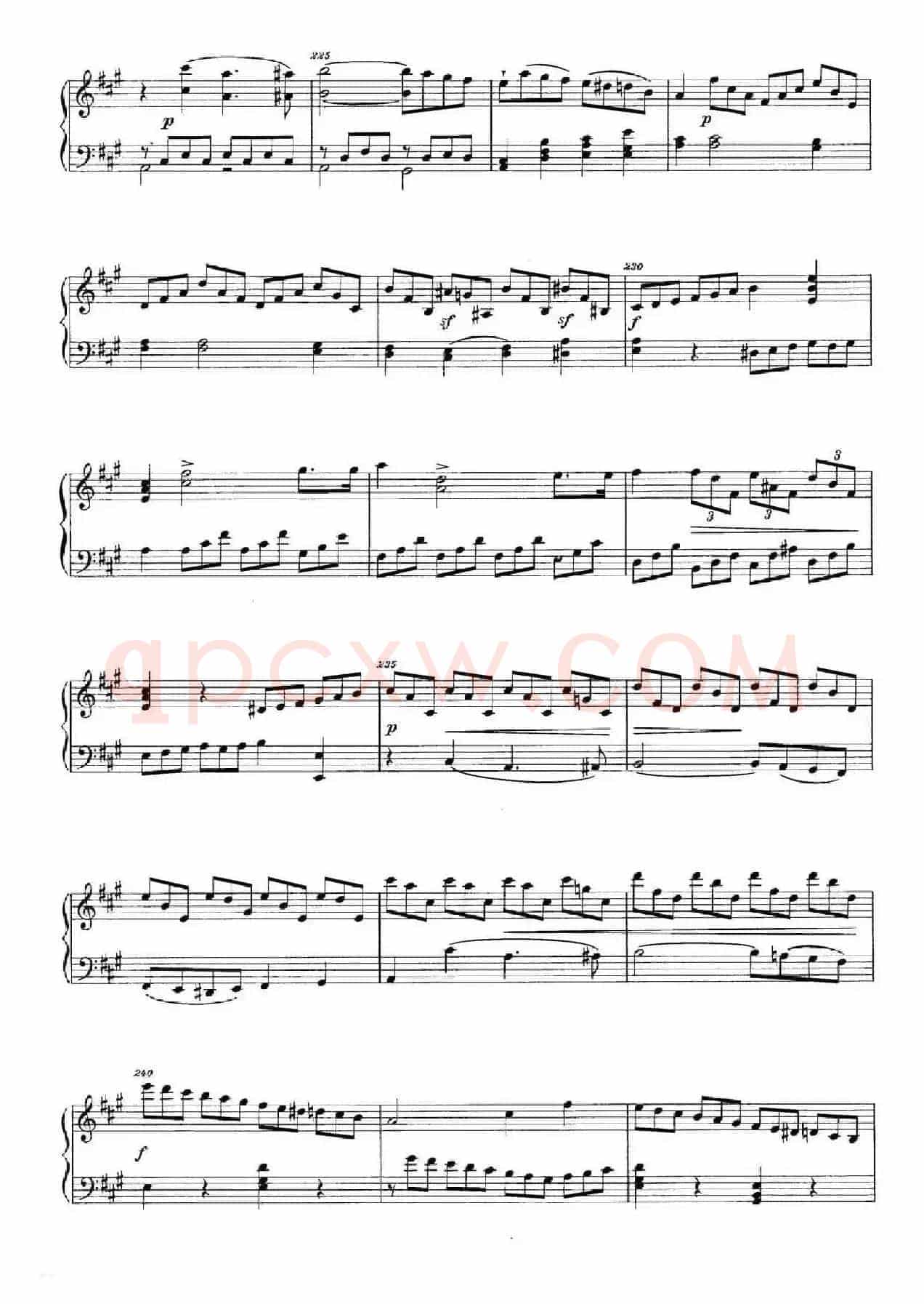 A大调钢琴大奏鸣曲（Grobe Sonate in A Major WWV 26）