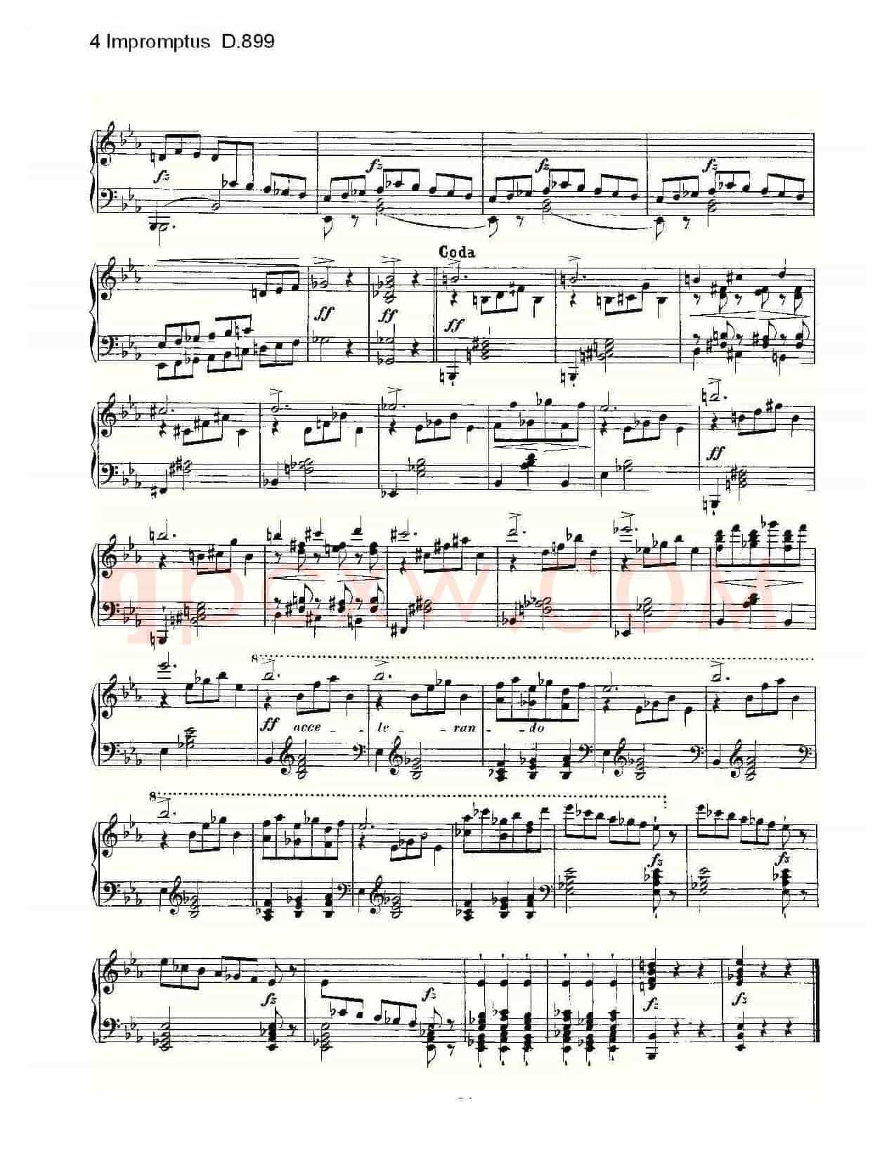 4 Impromptus D.899(4人即兴演奏 D.899)