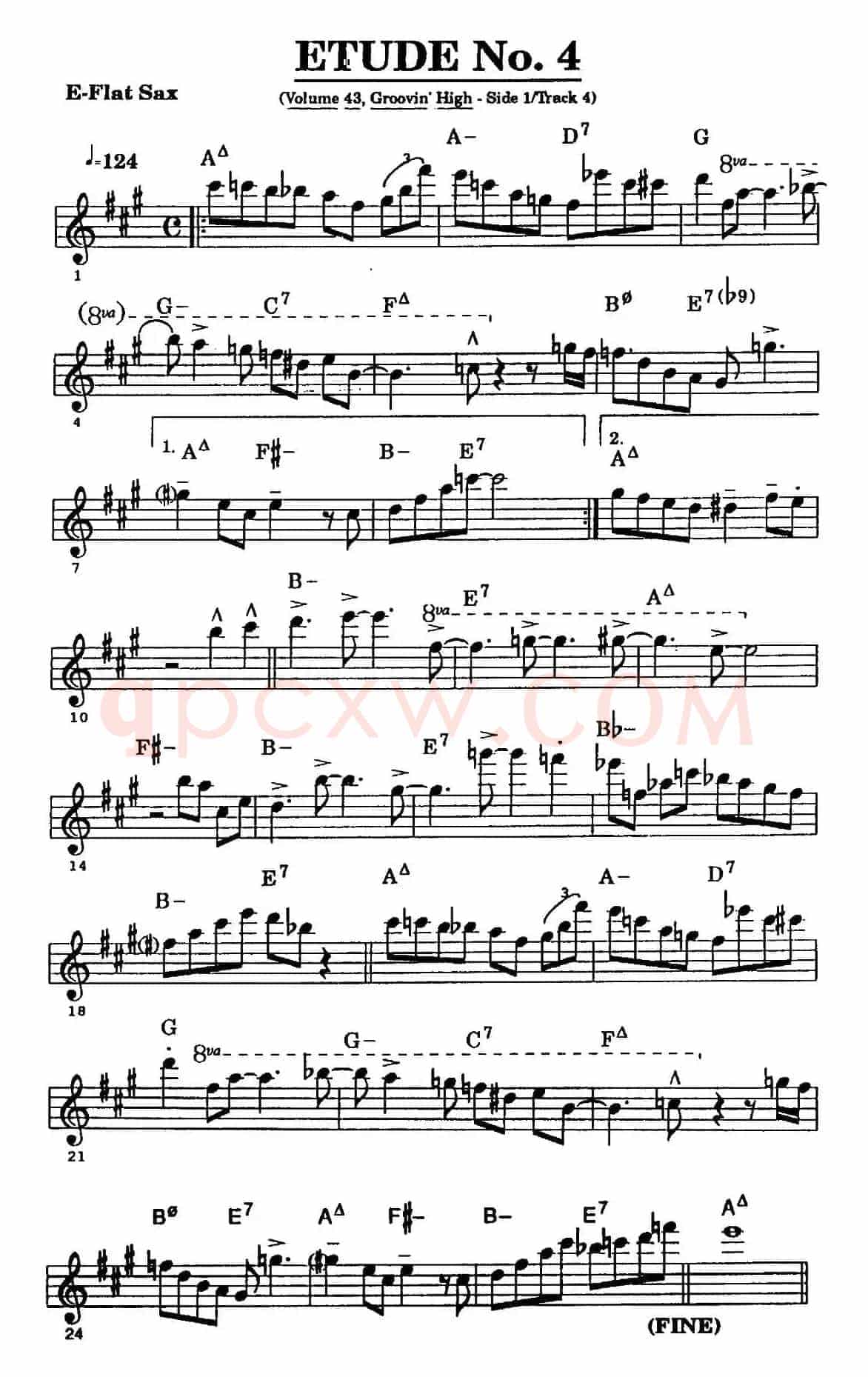 爵士乐超吹练习曲(四)