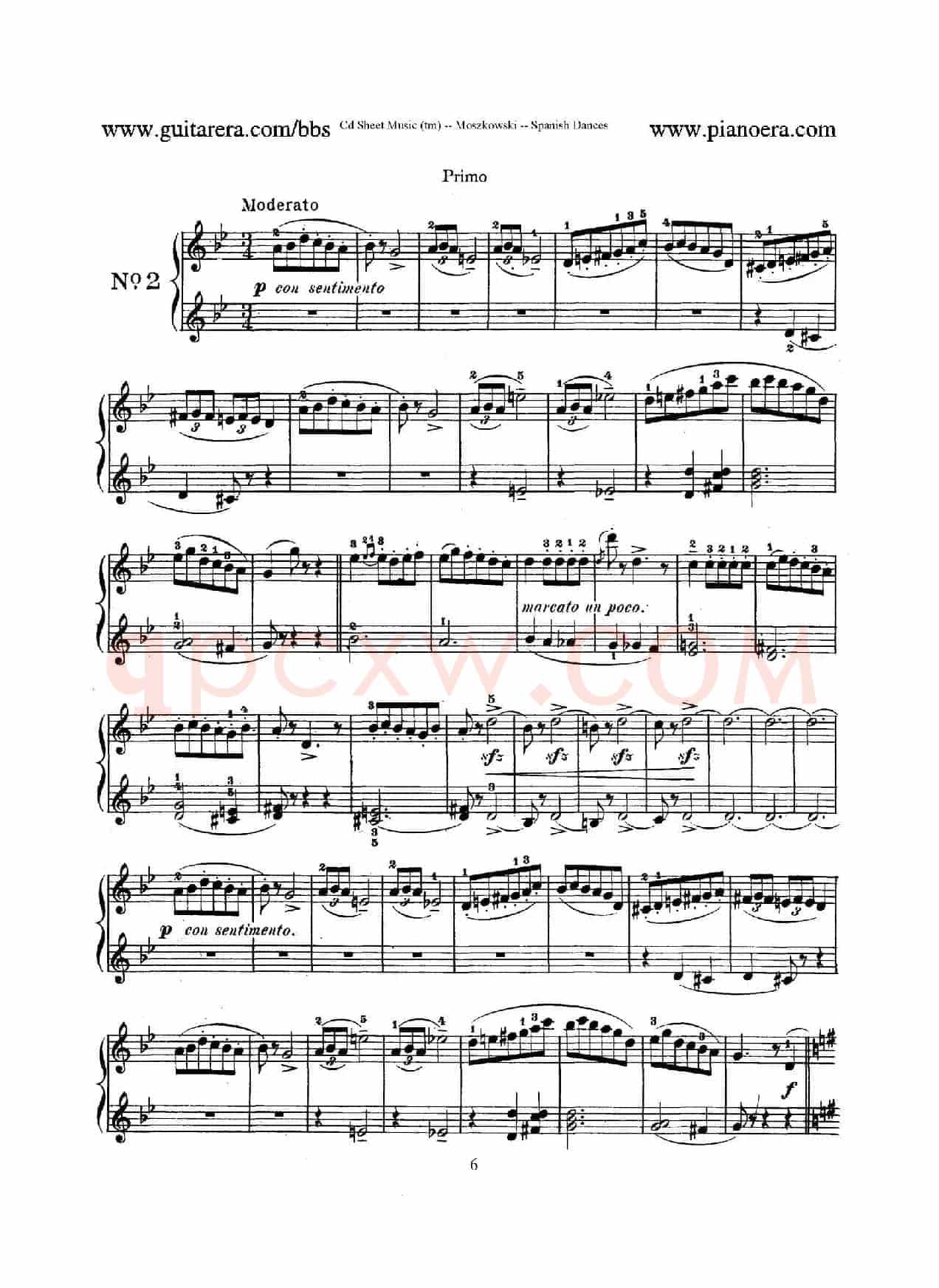 Spanish Dances Op.12(西班牙舞曲·四手联弹版)
