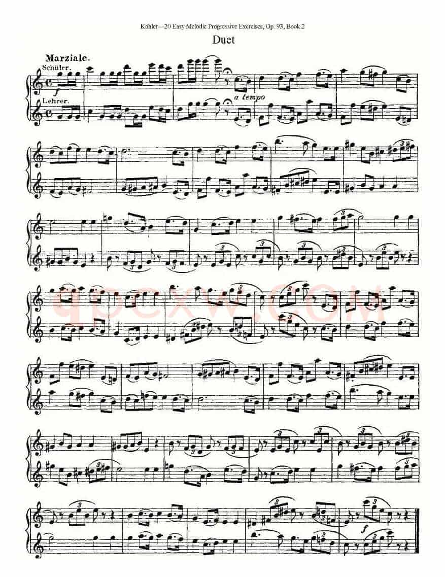 柯勒练习曲作品93号（二）
