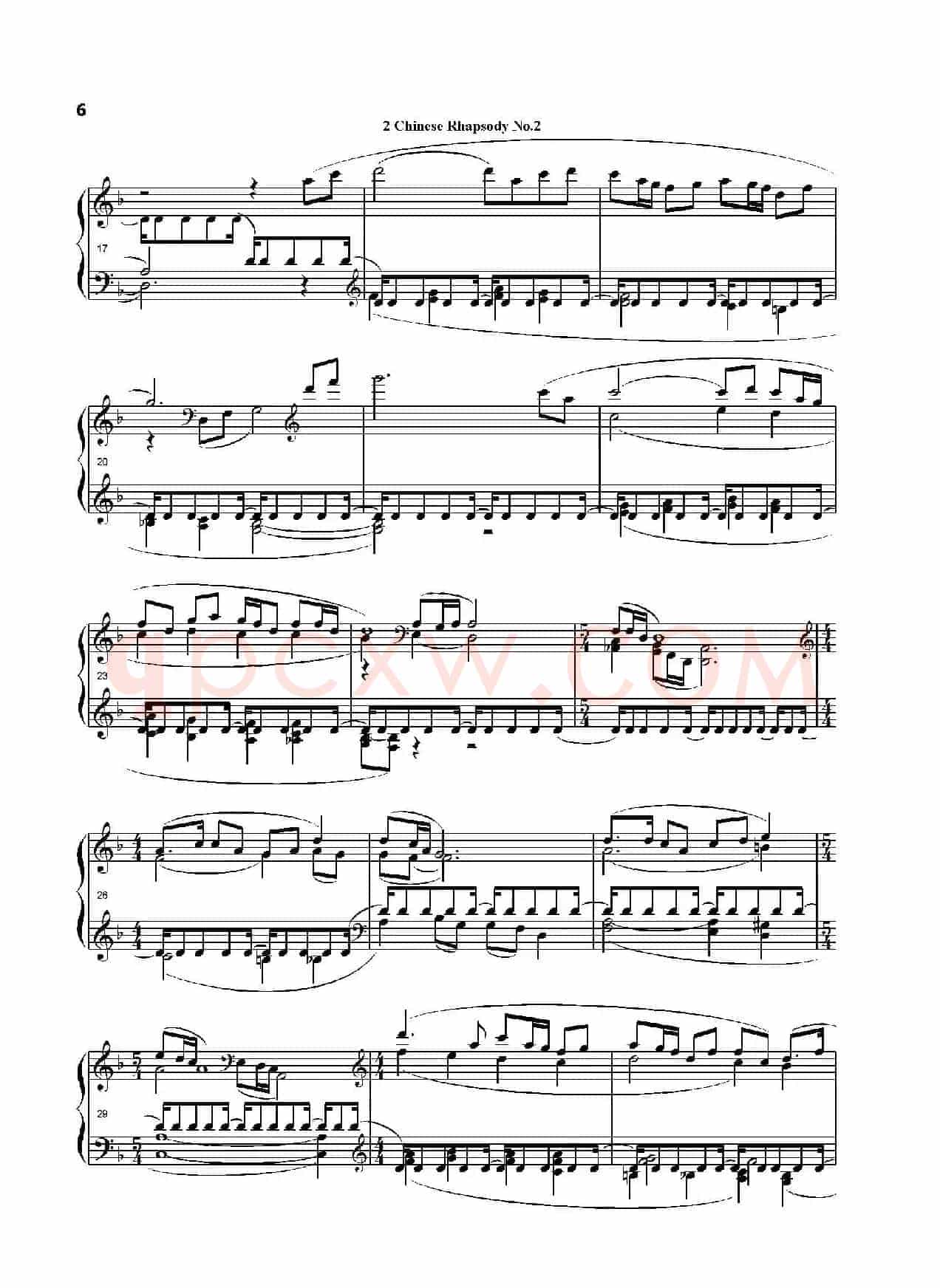 中国畅想曲第二号（Chinese Rhapsody No.2）