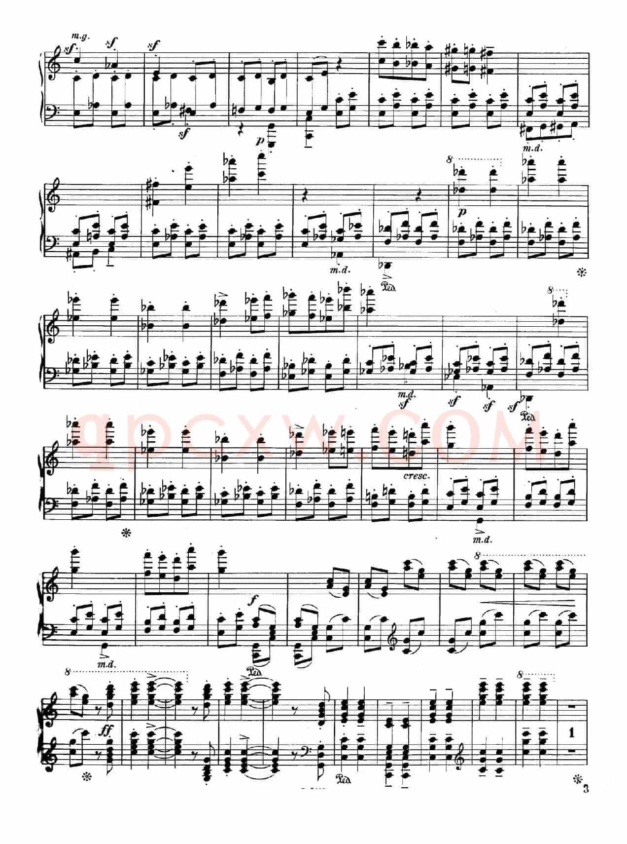 Four Rhapsodies Op.11(4首狂想曲·Ⅲ)