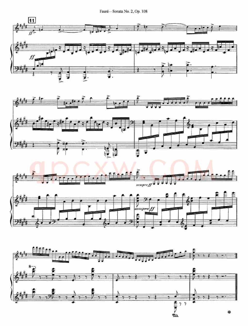 Violin Sonata No.2 Op.108（小提琴+钢琴伴奏）