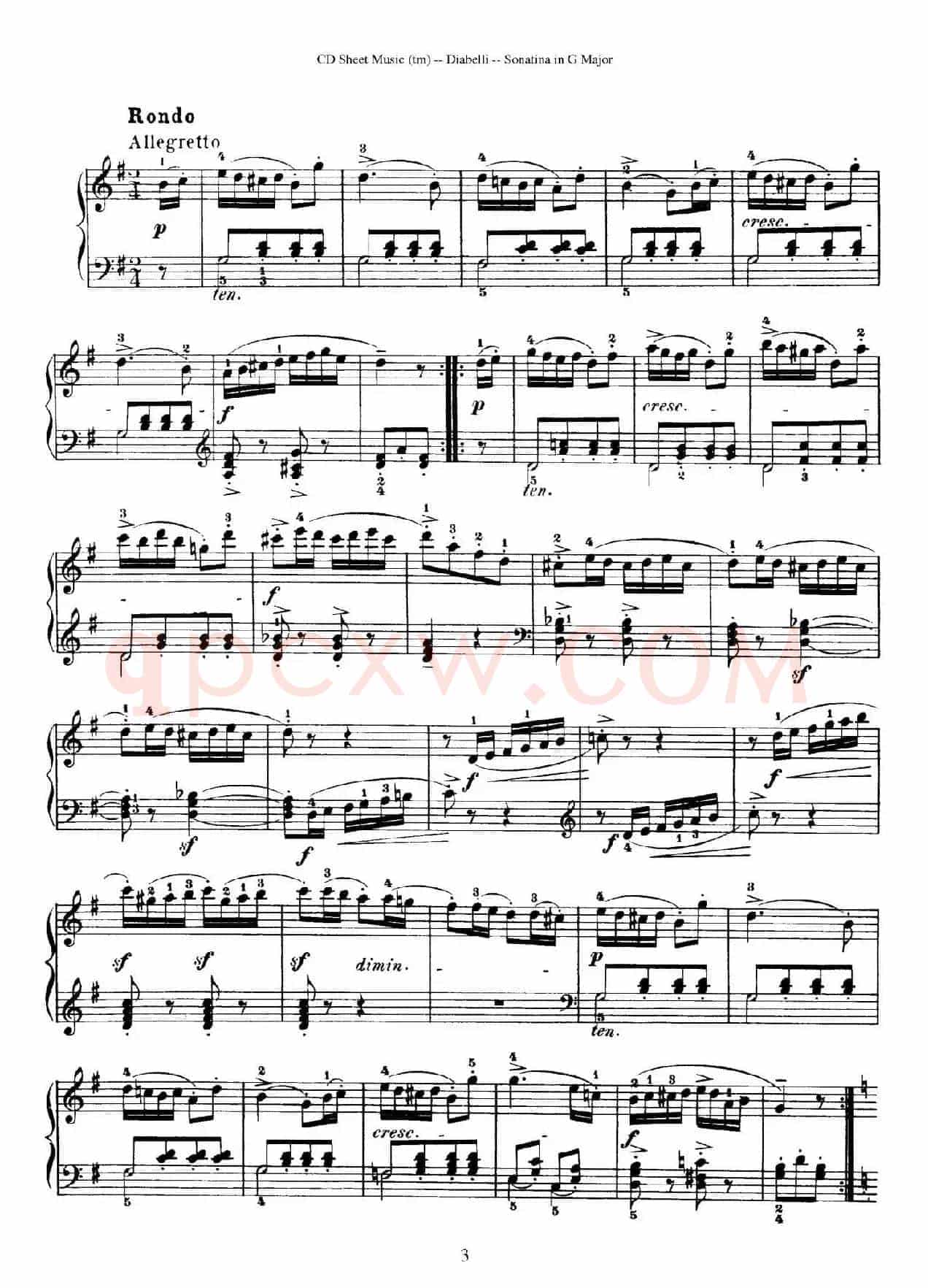 4 Piano Sonatinas(4首钢琴小奏鸣曲)(Op.151 No.1)