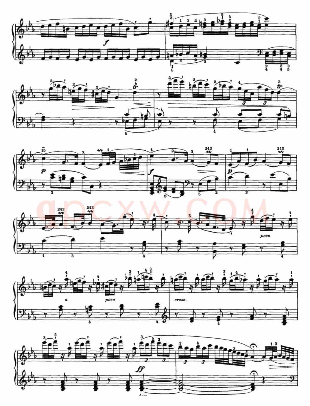 海顿 钢琴奏鸣曲 Hob XVI 38 in E-flat major