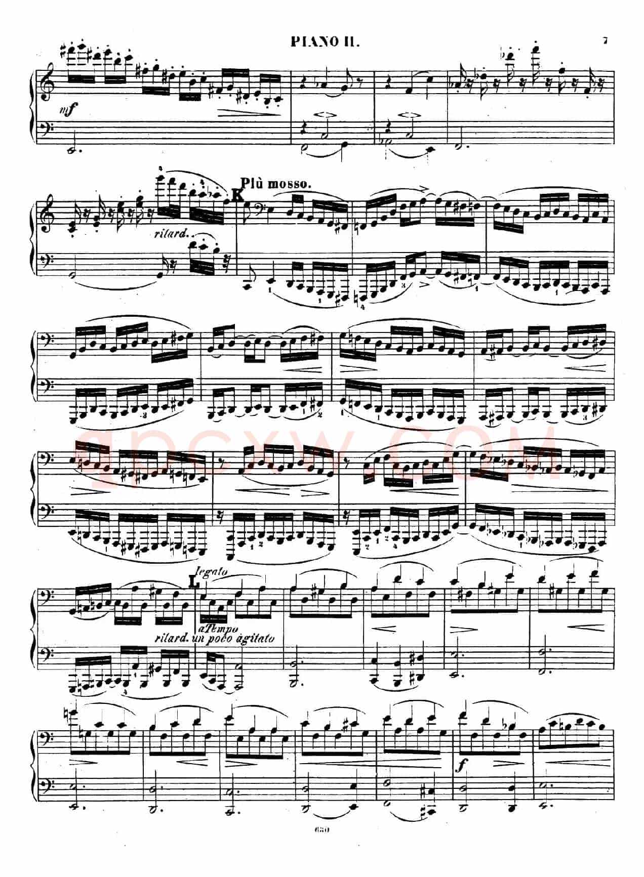 Chaconne for 2 Pianos Op.150(双钢琴第二钢琴)