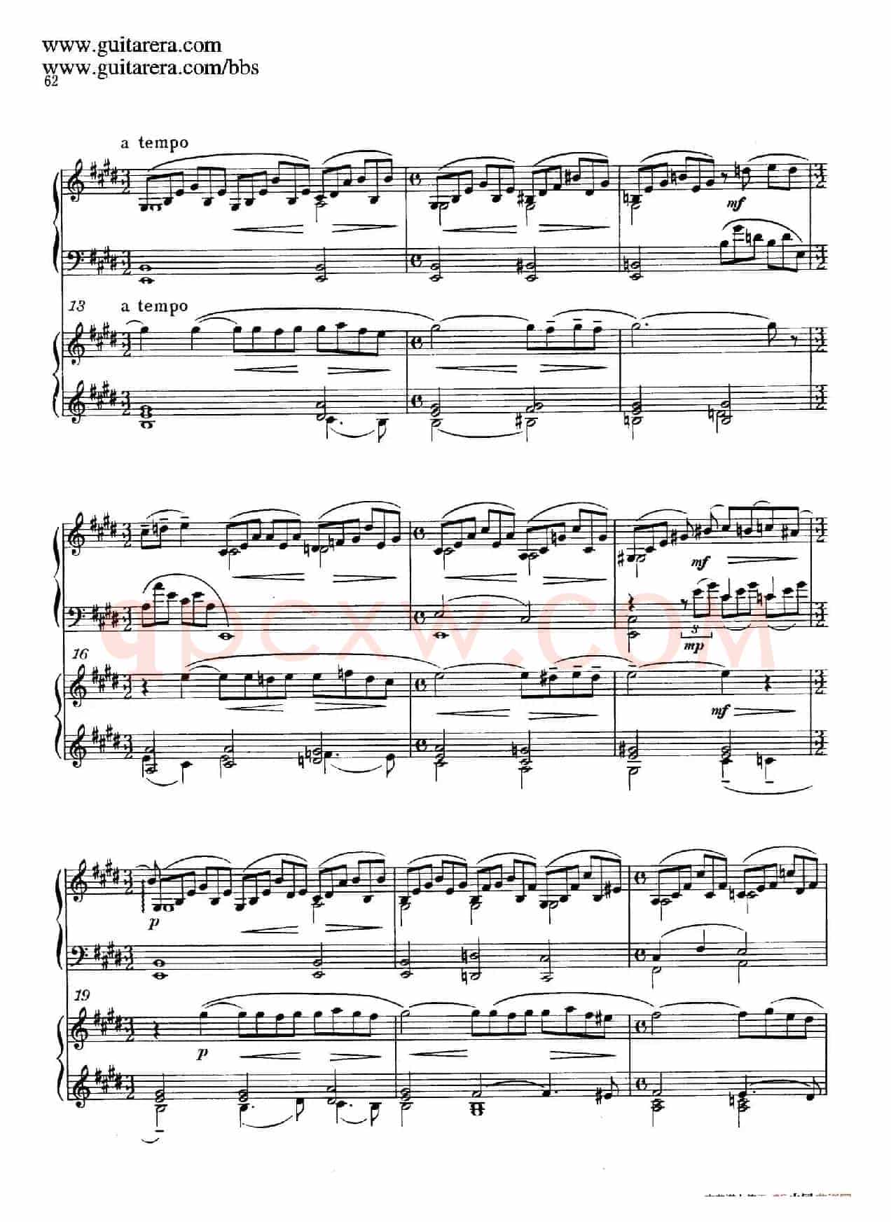 c小调第二钢琴协奏曲 Op.18（双钢琴·第二乐章）