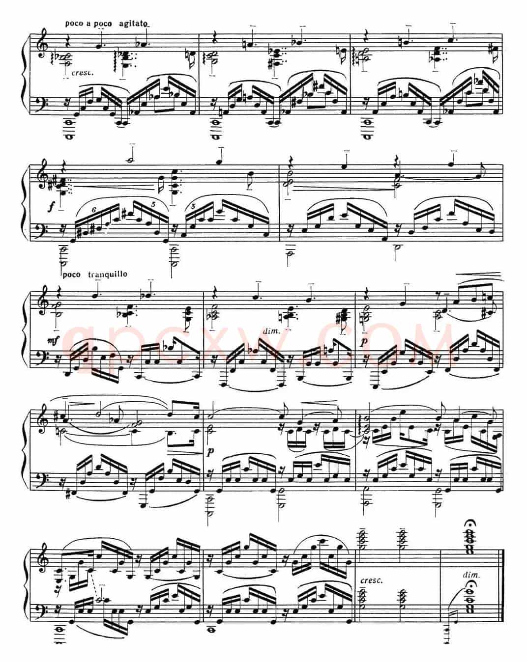 拉赫玛尼诺夫 音画练习曲3 Etudes tableaux Op.33 No.3