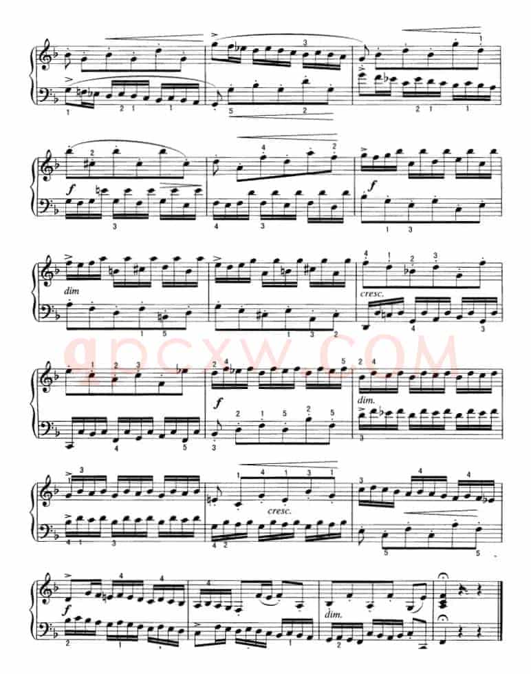 不可不弹的世界钢琴名曲：二部创意曲（第8首）