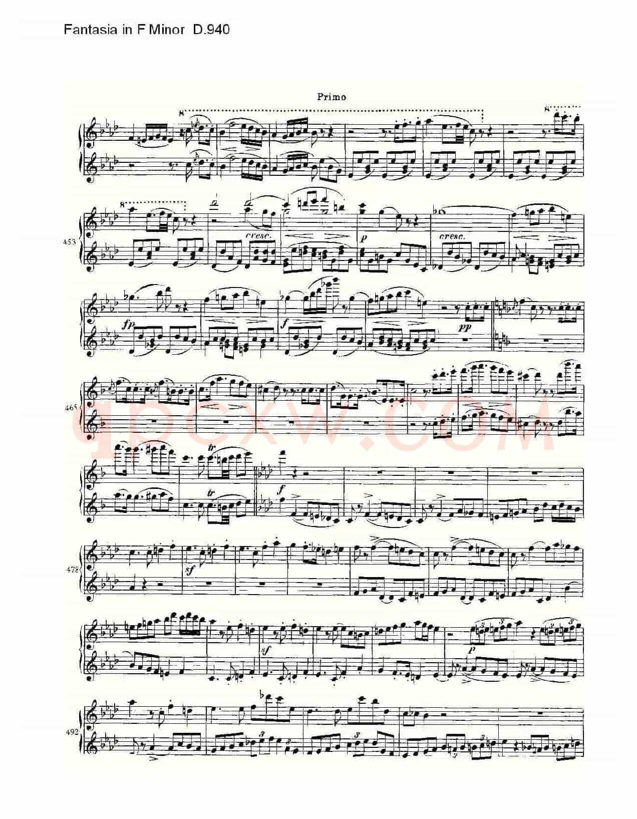 Fantasia in F Minor D.940（F小调幻想曲D.940）