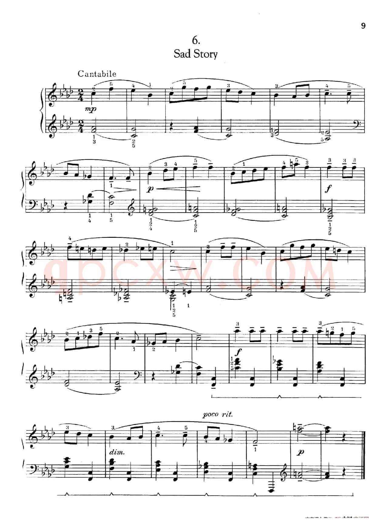 Thirty Pieces For Children Op.27(30首儿童钢琴曲 6—10)